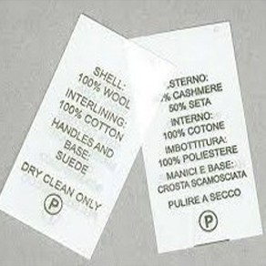 Etichette in tessuto